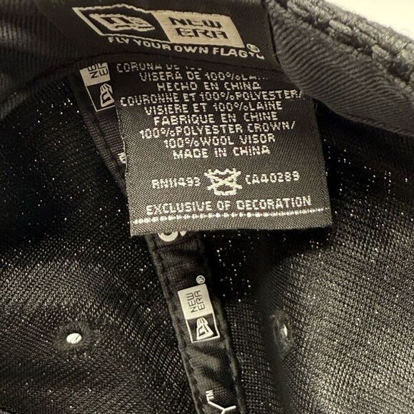 9Fifty NFL New Era Oakland Raiders Canvas Snap Back Adjustable Baseball Hat Cap - Picture 8 of 9